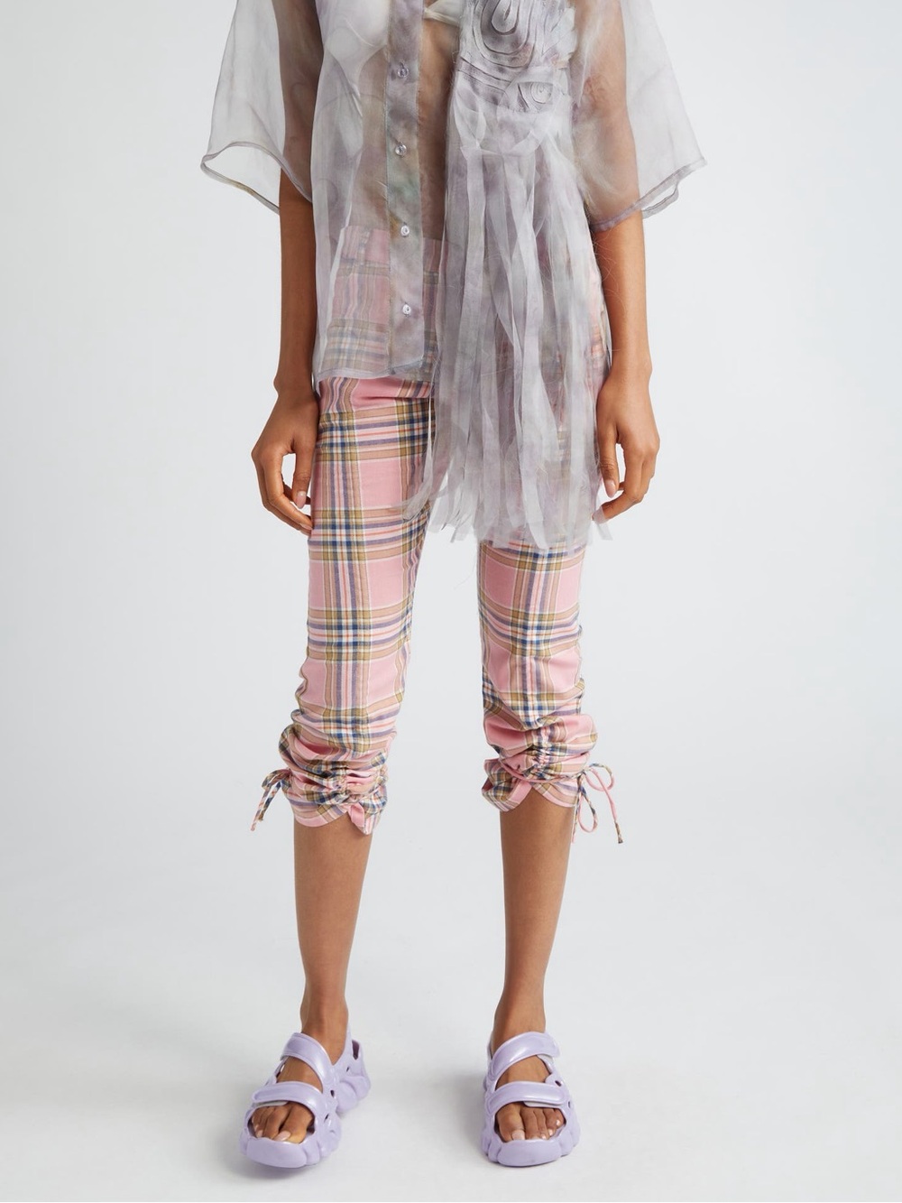 NWT Collina Strada Plaid Maldives Deadstock Cotton Pants Grunge Y2K | Size Large
